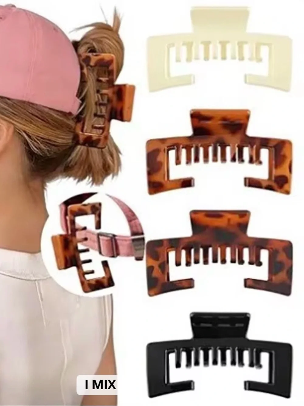 Baseball Cap Claw Clip Set | 4-Pack | Choose Your Color Set | Hat-Friendly| NEW